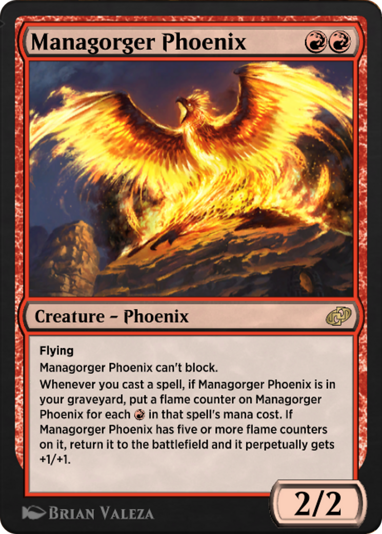 Managorger Phoenix (J21-020) - Jumpstart: Historic Horizons - Premium MTG Single from Wizards of the Coast - Just $0! Shop now at Game Crave Tournament Store