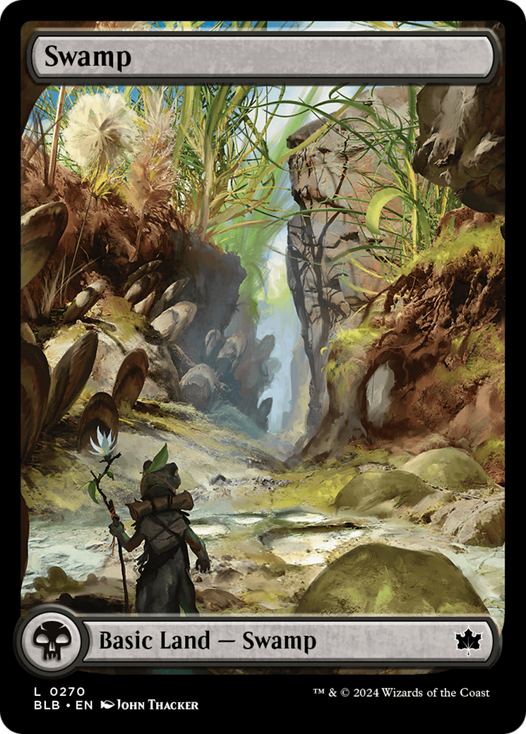 Swamp (BLB-270) - Bloomburrow Foil - Premium MTG Single from Wizards of the Coast - Just $0.25! Shop now at Game Crave Tournament Store
