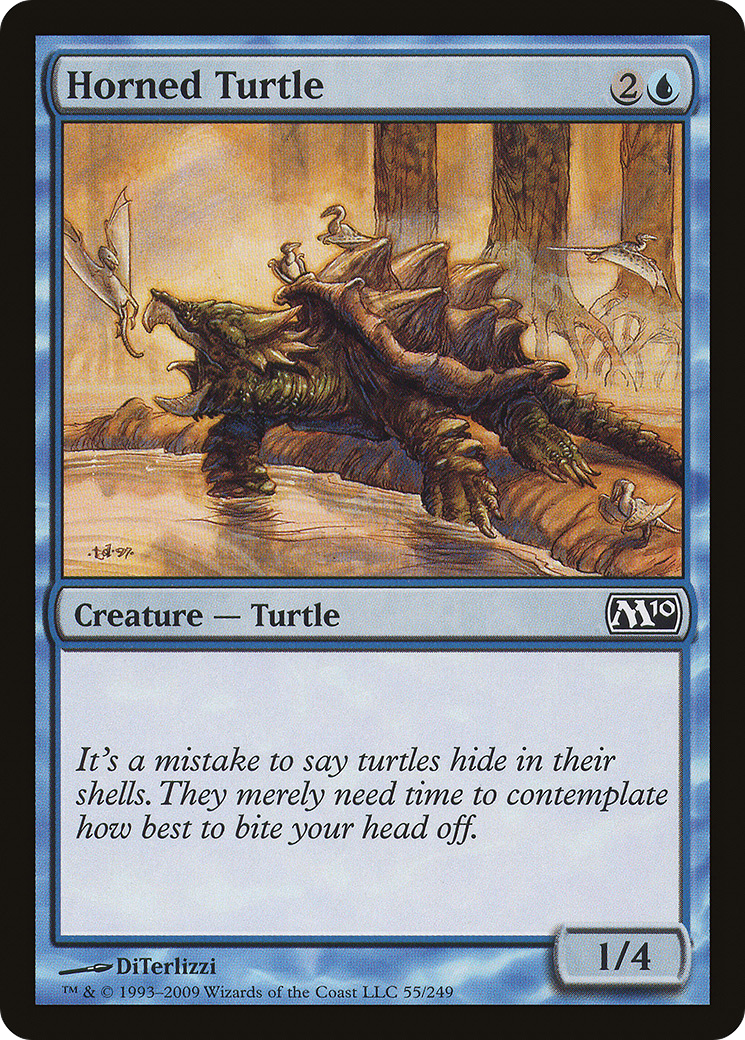 Horned Turtle (M10-055) - Magic 2010 - Premium MTG Single from Wizards of the Coast - Just $0.08! Shop now at Game Crave Tournament Store