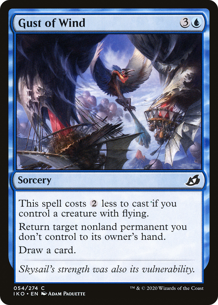 Gust of Wind (IKO-054) - Ikoria: Lair of Behemoths - Premium MTG Single from Wizards of the Coast - Just $0.08! Shop now at Game Crave Tournament Store