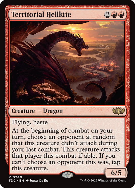 Territorial Hellkite (TDC-240) - Tarkir: Dragonstorm Commander - Premium MTG Single from Wizards of the Coast - Just $0.08! Shop now at Game Crave Tournament Store