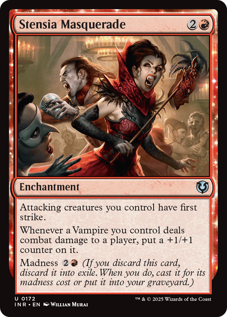 Stensia Masquerade (-172) - Innistrad Remastered - Premium MTG Single from Wizards of the Coast - Just $0.25! Shop now at Game Crave Tournament Store