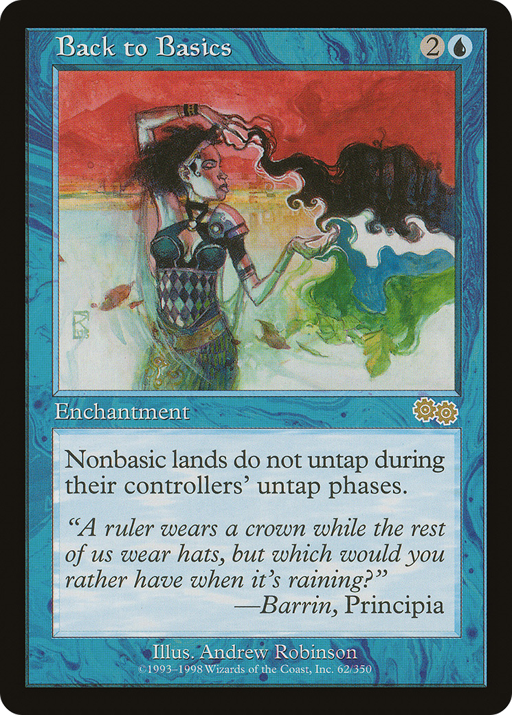 Back to Basics (USG-062) - Urza's Saga - Premium MTG Single from Wizards of the Coast - Just $3.10! Shop now at Game Crave Tournament Store