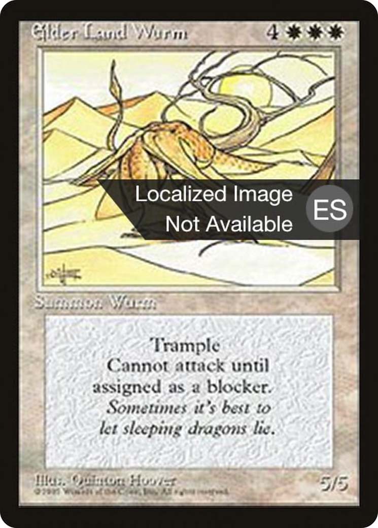 Elder Land Wurm (4BB-024) - Fourth Edition Foreign Black Border - Premium MTG Single from Wizards of the Coast - Just $4.80! Shop now at Game Crave Tournament Store