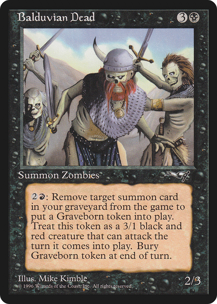Balduvian Dead (ALL-043) - Alliances - Premium MTG Single from Wizards of the Coast - Just $0.08! Shop now at Game Crave Tournament Store