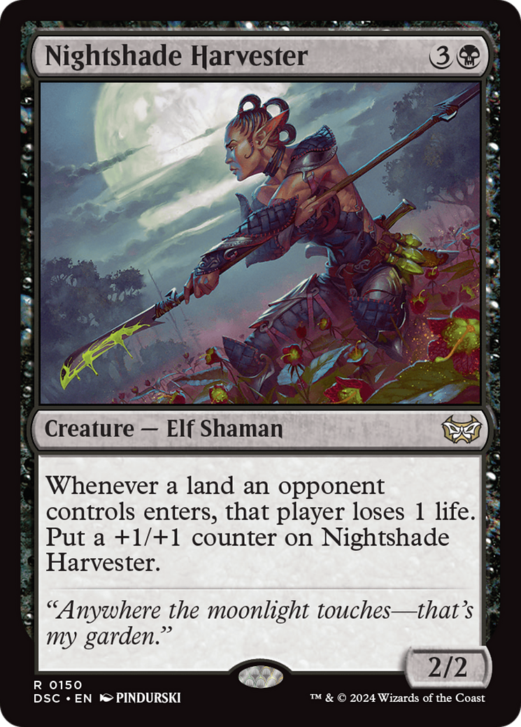 Nightshade Harvester (DSC-150) - Duskmourn: House of Horror Commander - Premium MTG Single from Wizards of the Coast - Just $0.25! Shop now at Game Crave Tournament Store