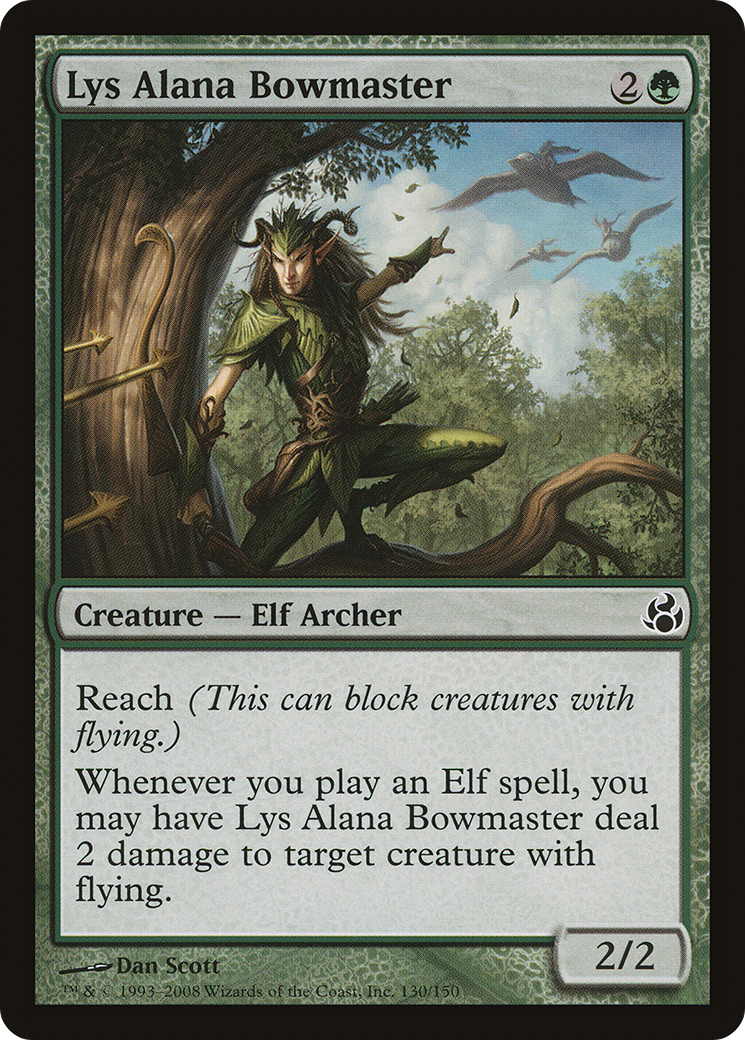 Lys Alana Bowmaster (MOR-130) - Morningtide - Premium MTG Single from Wizards of the Coast - Just $0.08! Shop now at Game Crave Tournament Store