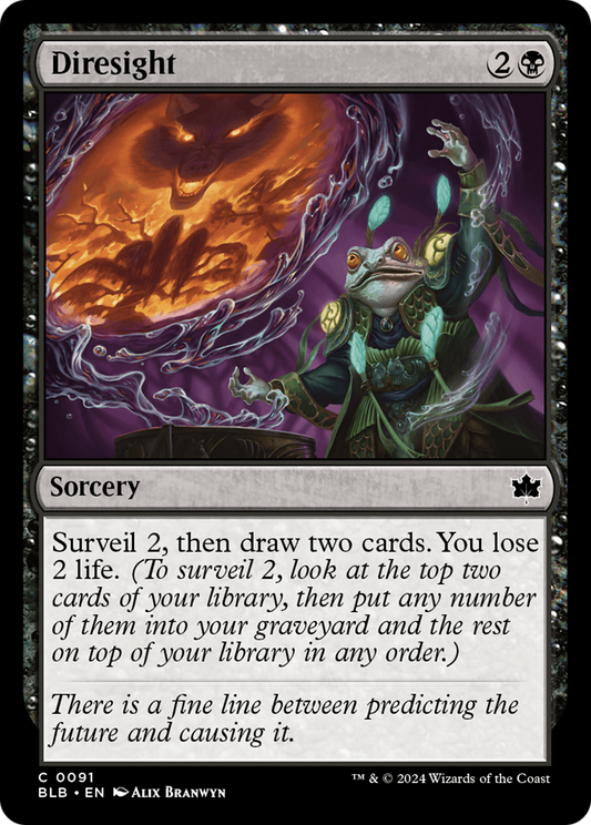 Diresight (BLB-091) - Bloomburrow - Premium MTG Single from Wizards of the Coast - Just $0.25! Shop now at Game Crave Tournament Store