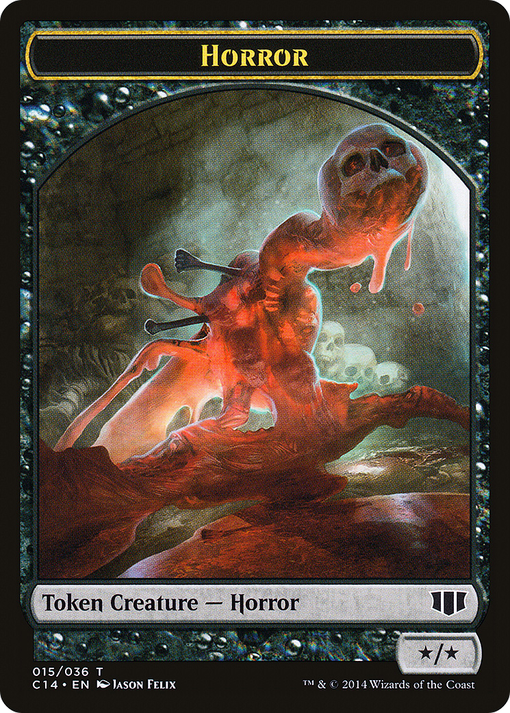 Horror (TC14-015) - Commander 2014 Tokens - Premium MTG Single from Wizards of the Coast - Just $0.08! Shop now at Game Crave Tournament Store