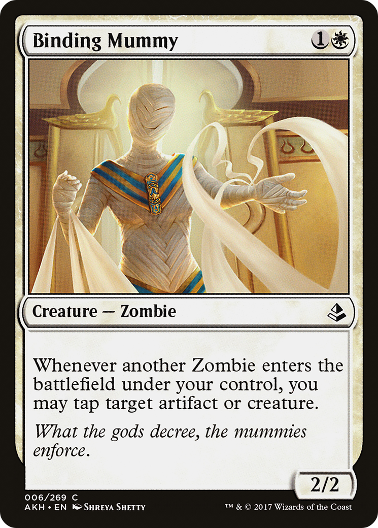 Binding Mummy (AKH-006) - Amonkhet Foil - Premium MTG Single from Wizards of the Coast - Just $0.12! Shop now at Game Crave Tournament Store