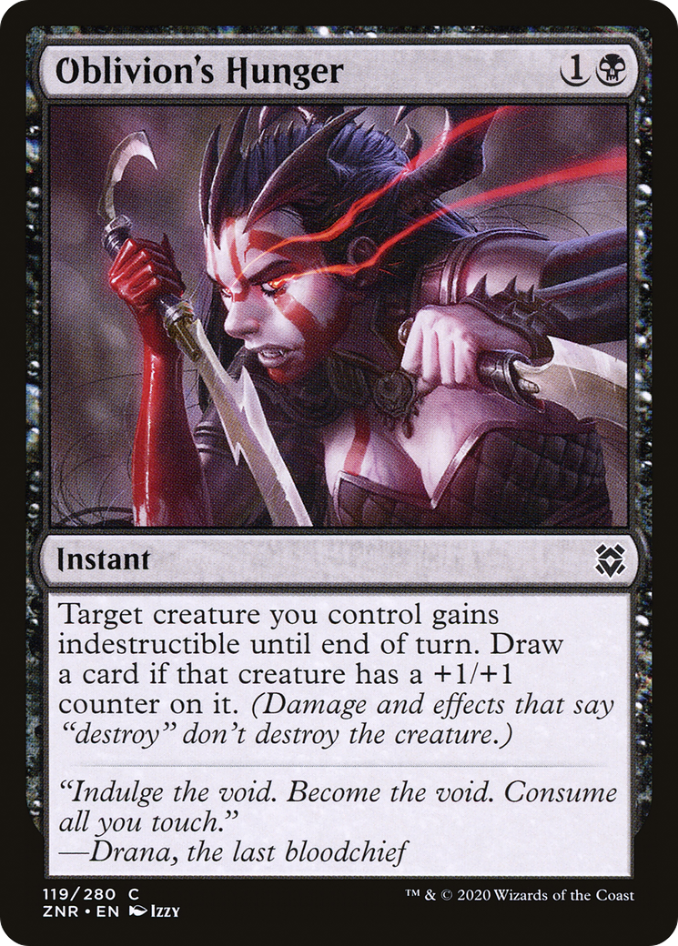 Oblivion's Hunger (ZNR-119) - Zendikar Rising - Premium MTG Single from Wizards of the Coast - Just $0.08! Shop now at Game Crave Tournament Store