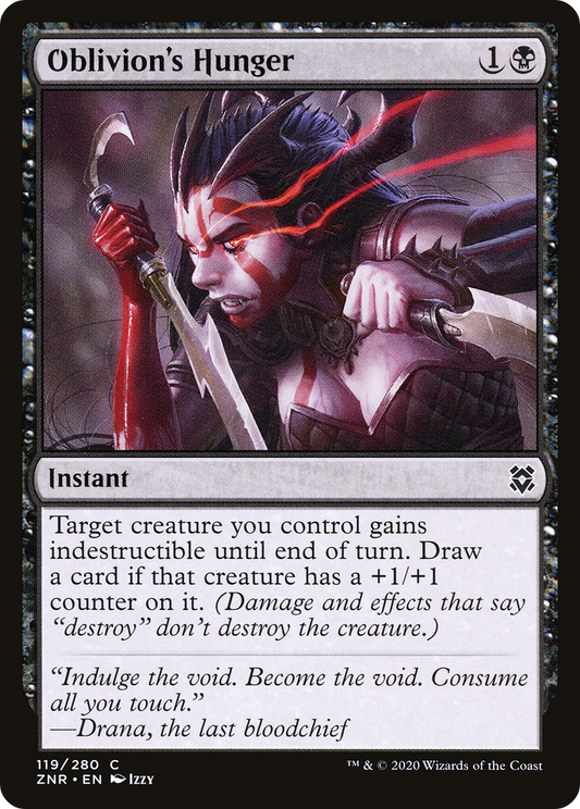 Oblivion's Hunger (ZNR-119) - Zendikar Rising - Premium MTG Single from Wizards of the Coast - Just $0.08! Shop now at Game Crave Tournament Store