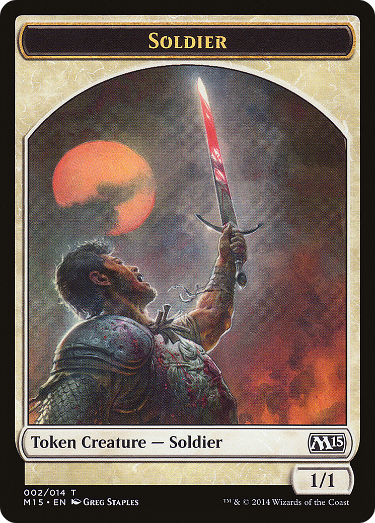 Soldier (TM15-002) - Magic 2015 Tokens - Premium MTG Single from Wizards of the Coast - Just $0.08! Shop now at Game Crave Tournament Store