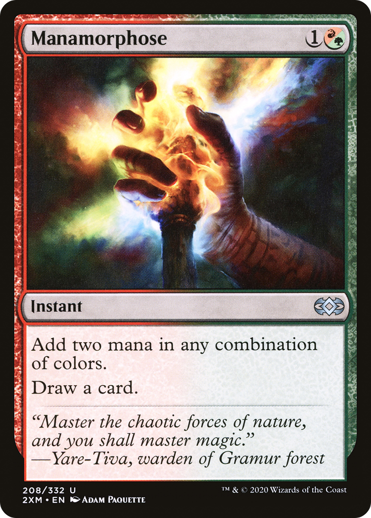 Manamorphose (2XM-208) - Double Masters Foil - Premium MTG Single from Wizards of the Coast - Just $0.89! Shop now at Game Crave Tournament Store