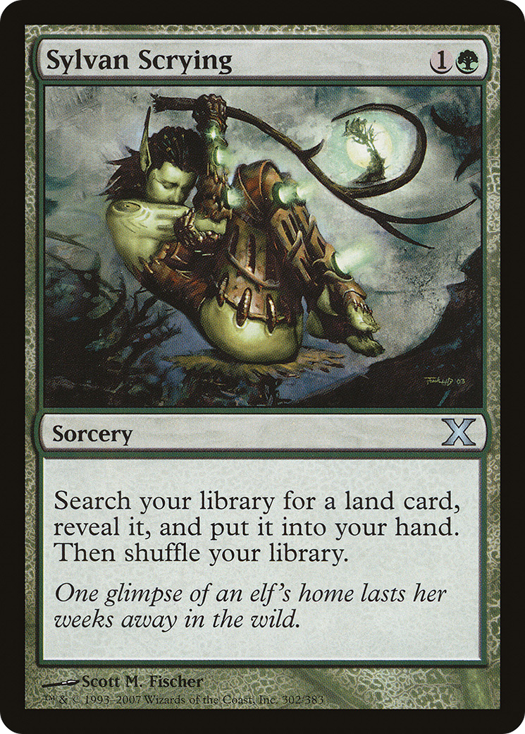 Sylvan Scrying (10E-302) - Tenth Edition - Premium MTG Single from Wizards of the Coast - Just $0.23! Shop now at Game Crave Tournament Store