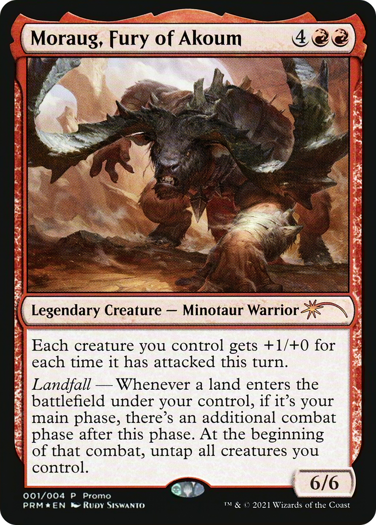 Moraug, Fury of Akoum (PL21-001) - Year of the Ox 2021 Foil - Premium MTG Single from Wizards of the Coast - Just $2.86! Shop now at Game Crave Tournament Store