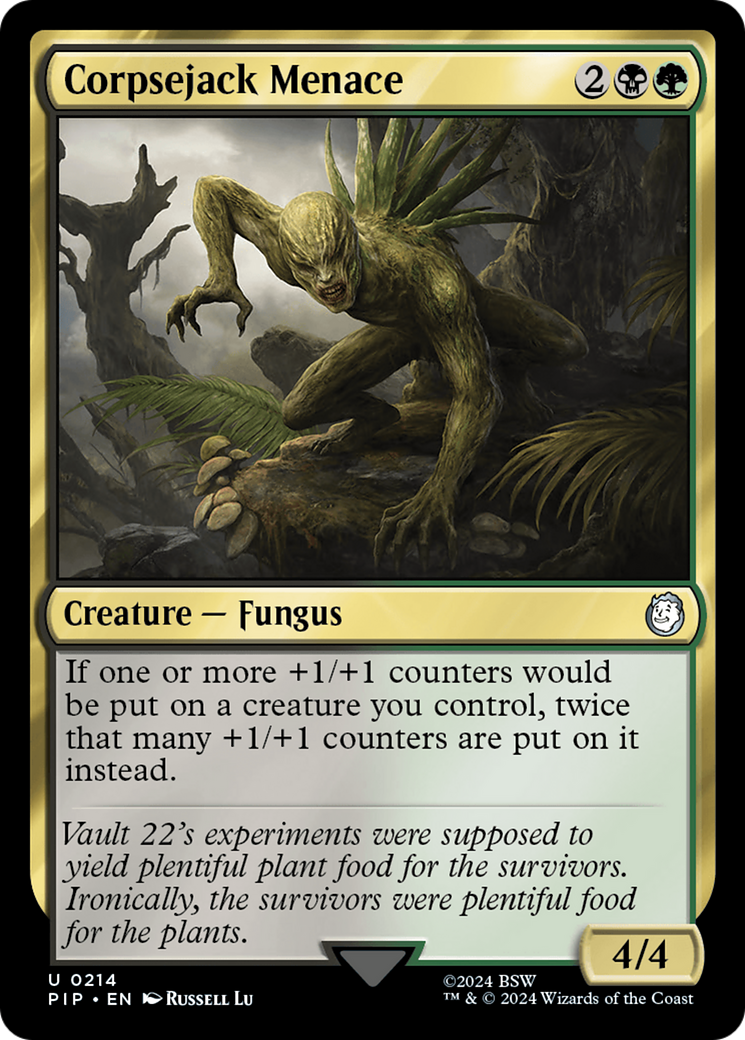 Corpsejack Menace (PIP-214) - Fallout - Premium MTG Single from Wizards of the Coast - Just $0.34! Shop now at Game Crave Tournament Store