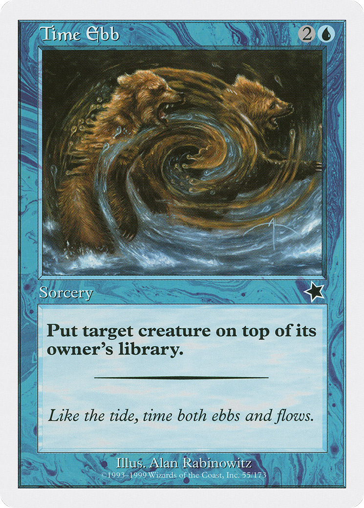 Time Ebb (S99-055) - Starter 1999 - Premium MTG Single from Wizards of the Coast - Just $0.08! Shop now at Game Crave Tournament Store