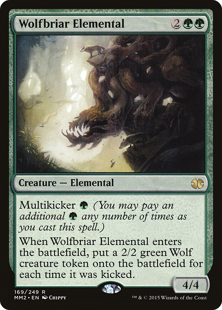 Wolfbriar Elemental (MM2-169) - Modern Masters 2015 Foil - Premium MTG Single from Wizards of the Coast - Just $0.24! Shop now at Game Crave Tournament Store