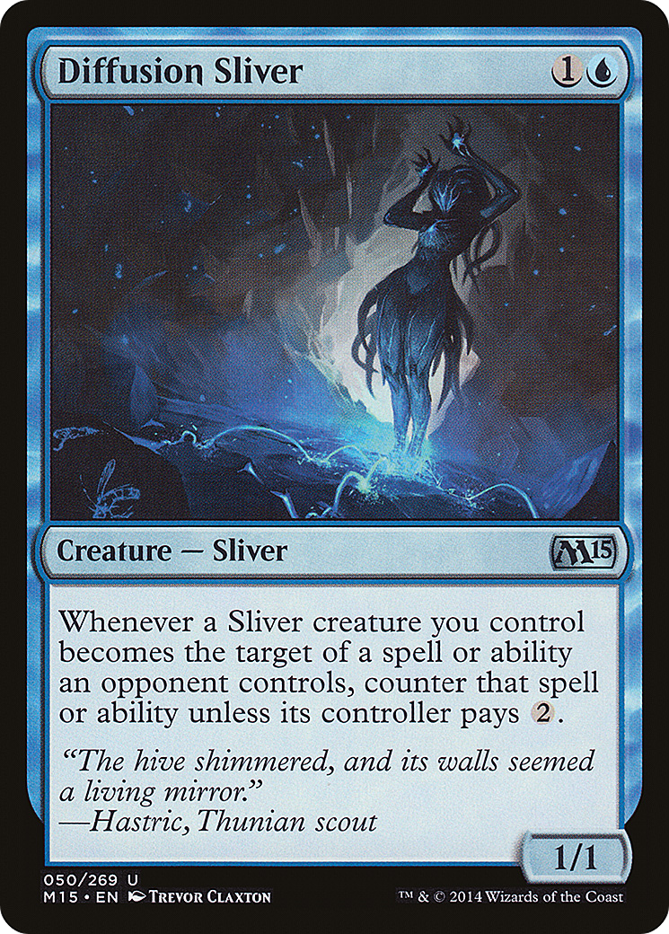 Diffusion Sliver (M15-050) - Magic 2015 Foil - Premium MTG Single from Wizards of the Coast - Just $1.15! Shop now at Game Crave Tournament Store