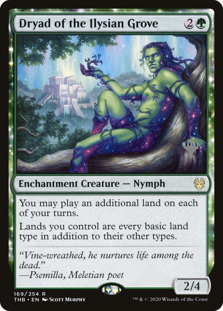 Dryad of the Ilysian Grove (PTHB-169P) - Theros Beyond Death Promos: (nyxtouched) Foil - Premium MTG Single from Wizards of the Coast - Just $2.16! Shop now at Game Crave Tournament Store