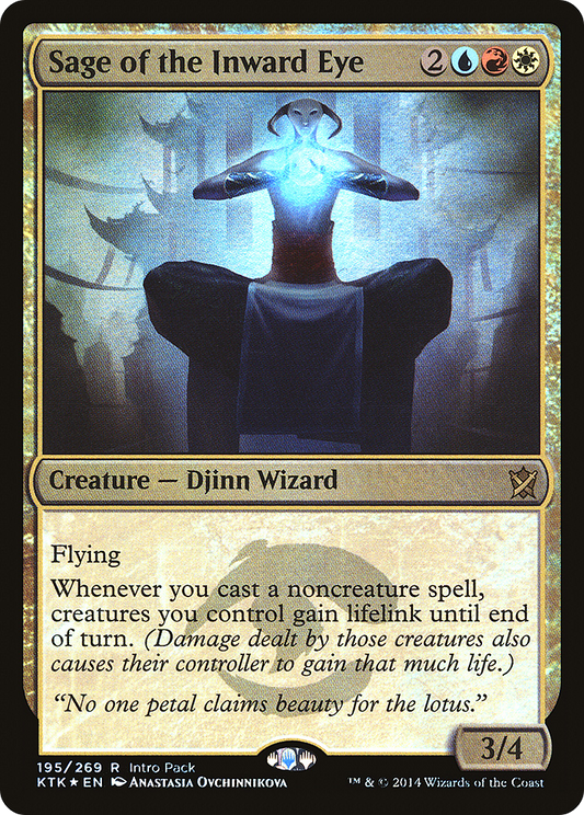 Sage of the Inward Eye (PKTK-195) - Khans of Tarkir Promos Foil - Premium MTG Single from Wizards of the Coast - Just $0.08! Shop now at Game Crave Tournament Store
