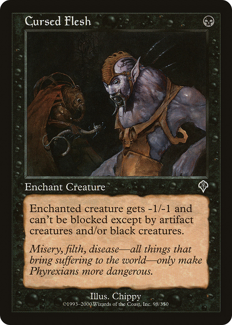 Cursed Flesh (INV-098) - Invasion Foil - Premium MTG Single from Wizards of the Coast - Just $0.08! Shop now at Game Crave Tournament Store