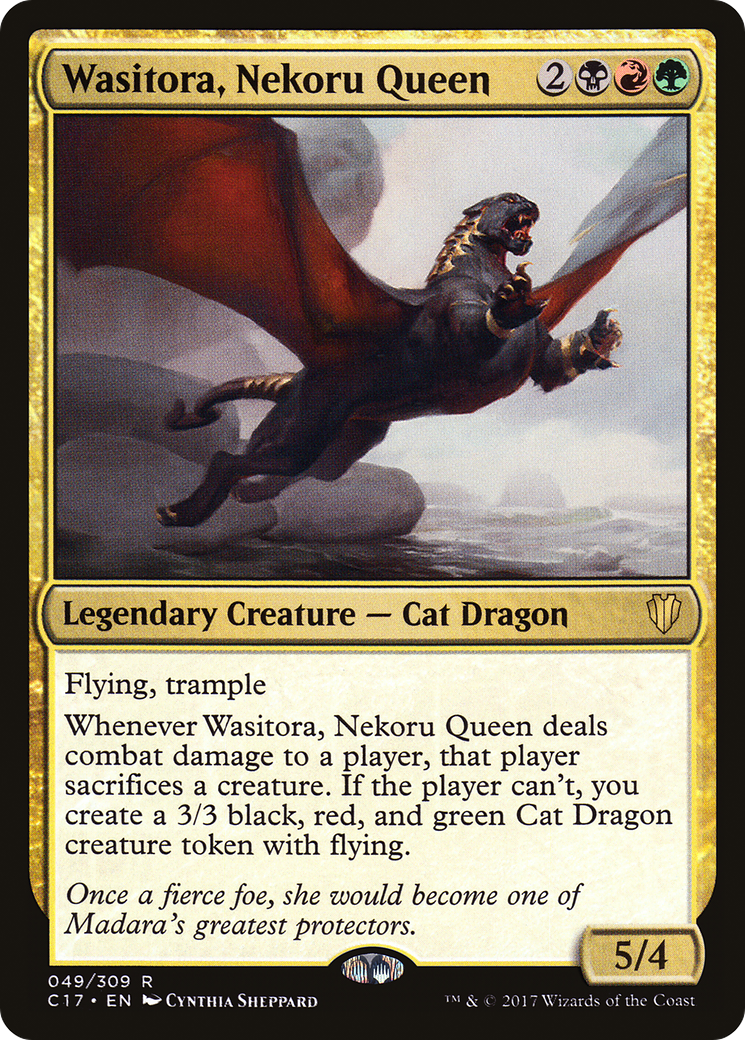 Wasitora, Nekoru Queen (C17-049) - Commander 2017 - Premium MTG Single from Wizards of the Coast - Just $0.09! Shop now at Game Crave Tournament Store