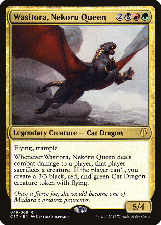 Wasitora, Nekoru Queen (C17-049) - Commander 2017 - Premium MTG Single from Wizards of the Coast - Just $0.09! Shop now at Game Crave Tournament Store