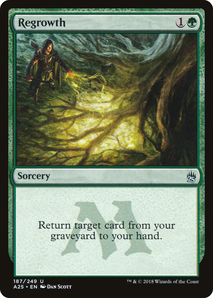 Regrowth (A25-187) - Masters 25 Foil - Premium MTG Single from Wizards of the Coast - Just $0.33! Shop now at Game Crave Tournament Store
