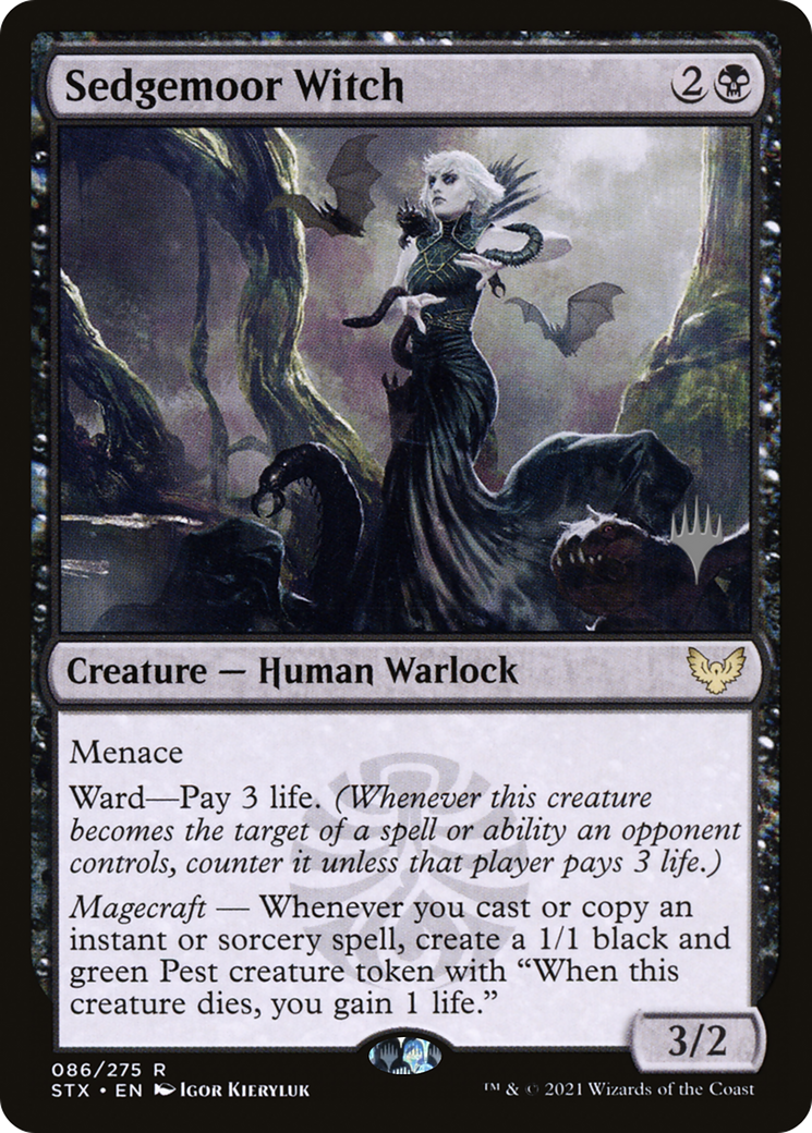 Sedgemoor Witch (PSTX-86P) - Strixhaven: School of Mages Promos Foil - Premium MTG Single from Wizards of the Coast - Just $0.49! Shop now at Game Crave Tournament Store
