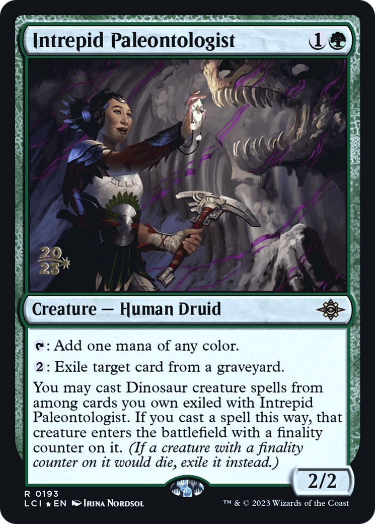 Intrepid Paleontologist (PLCI-193S) - The Lost Caverns of Ixalan Promos Foil - Premium MTG Single from Wizards of the Coast - Just $0.69! Shop now at Game Crave Tournament Store
