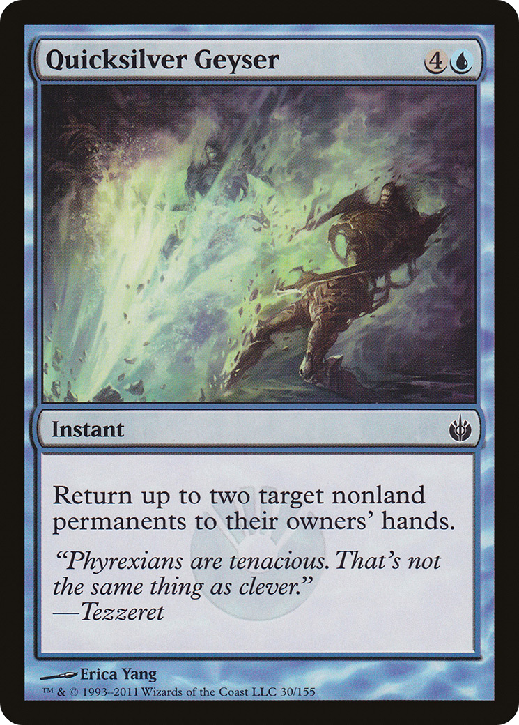 Quicksilver Geyser (MBS-030) - Mirrodin Besieged Foil - Premium MTG Single from Wizards of the Coast - Just $0.08! Shop now at Game Crave Tournament Store