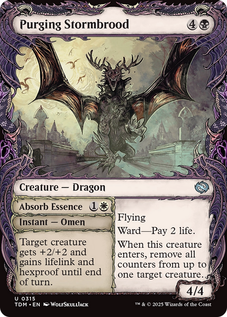 Purging Stormbrood (Showcase) (TDM-315) - Tarkir: Dragonstorm Foil - Premium MTG Single from Wizards of the Coast - Just $0.09! Shop now at Game Crave Tournament Store