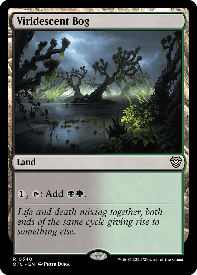 Viridescent Bog (OTC-340) - Outlaws of Thunder Junction Commander - Premium MTG Single from Wizards of the Coast - Just $0.25! Shop now at Game Crave Tournament Store