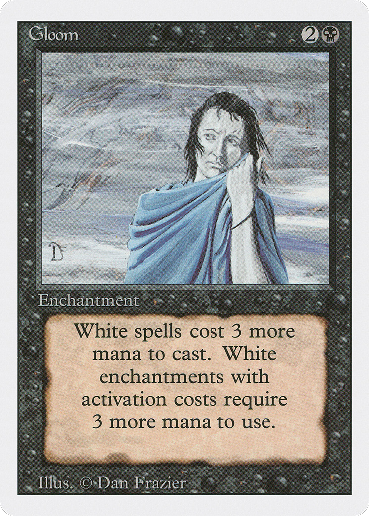 Gloom (3ED-113) - Revised Edition - Premium MTG Single from Wizards of the Coast - Just $0.09! Shop now at Game Crave Tournament Store