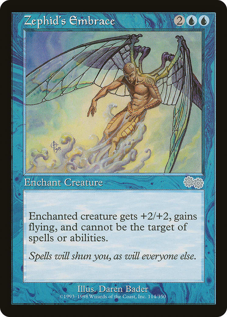 Zephid's Embrace (USG-114) - Urza's Saga - Premium MTG Single from Wizards of the Coast - Just $0.08! Shop now at Game Crave Tournament Store