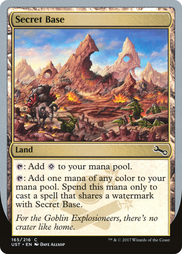 Secret Base (UST-165D) - Unstable - Premium MTG Single from Wizards of the Coast - Just $0.08! Shop now at Game Crave Tournament Store