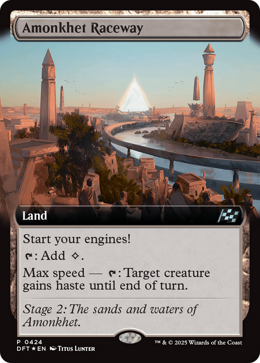Amonkhet Raceway (Extended Art) (DFT-424) - Aetherdrift Foil - Premium MTG Single from Wizards of the Coast - Just $0.13! Shop now at Game Crave Tournament Store