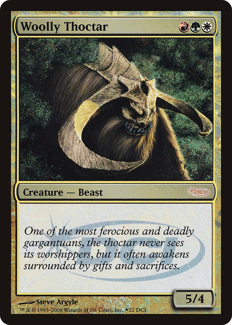 Woolly Thoctar (PDCI-022) - DCI Promos Foil - Premium MTG Single from Wizards of the Coast - Just $0.08! Shop now at Game Crave Tournament Store