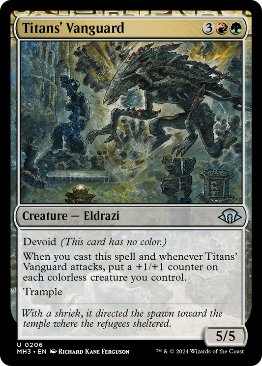 Titans' Vanguard (MH3-206) - Modern Horizons 3 - Premium MTG Single from Wizards of the Coast - Just $0.25! Shop now at Game Crave Tournament Store