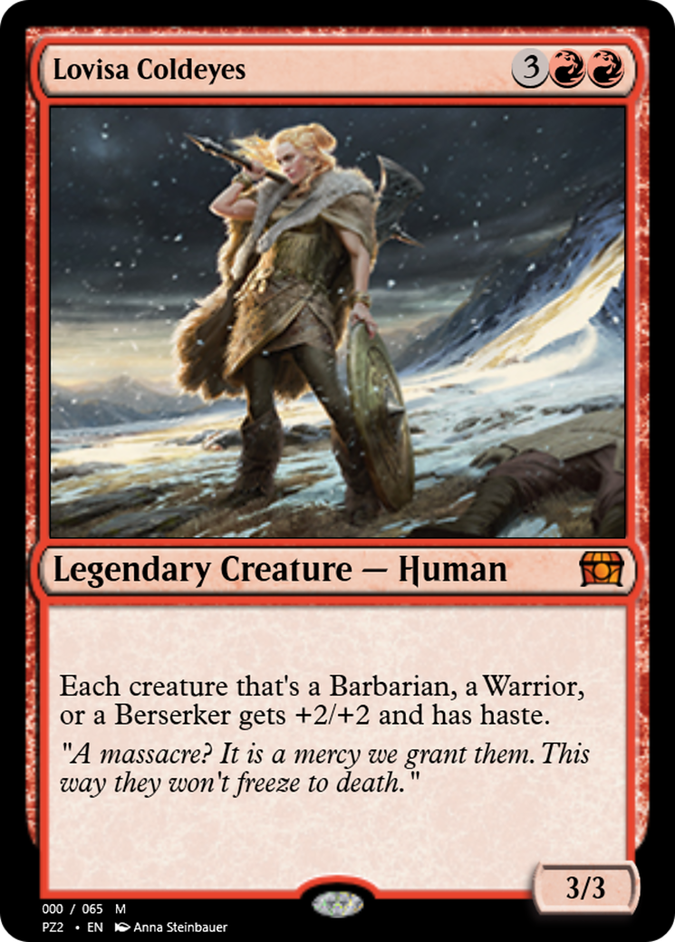 Lovisa Coldeyes (PZ2-65849) - Treasure Chest Foil - Premium MTG Single from Wizards of the Coast - Just $0! Shop now at Game Crave Tournament Store
