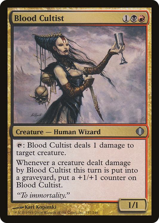 Blood Cultist (ALA-157) - Shards of Alara Foil - Premium MTG Single from Wizards of the Coast - Just $0.24! Shop now at Game Crave Tournament Store
