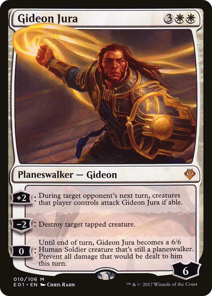 Gideon Jura (E01-010) - Archenemy: Nicol Bolas - Premium MTG Single from Wizards of the Coast - Just $0.09! Shop now at Game Crave Tournament Store