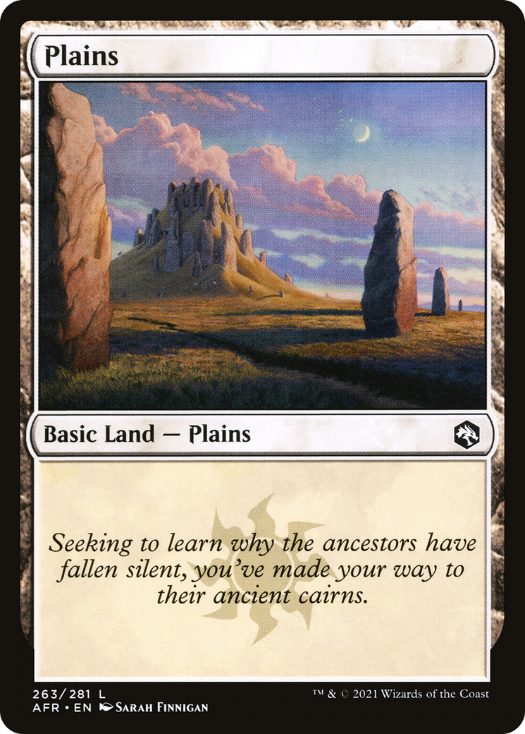 Plains (AFR-263) - Adventures in the Forgotten Realms Foil - Premium MTG Single from Wizards of the Coast - Just $0.08! Shop now at Game Crave Tournament Store