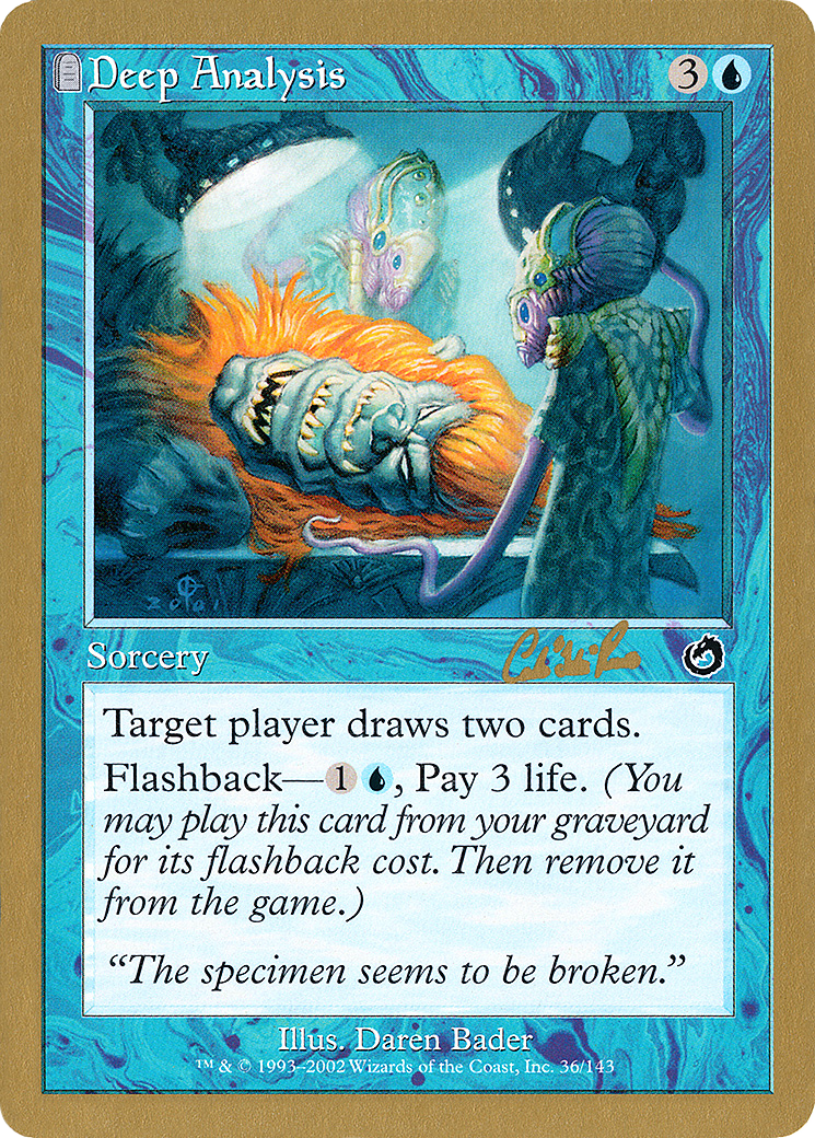 Deep Analysis (WC02-CR36) - World Championship Decks 2002: (tombstone) - Premium MTG Single from Wizards of the Coast - Just $0.24! Shop now at Game Crave Tournament Store