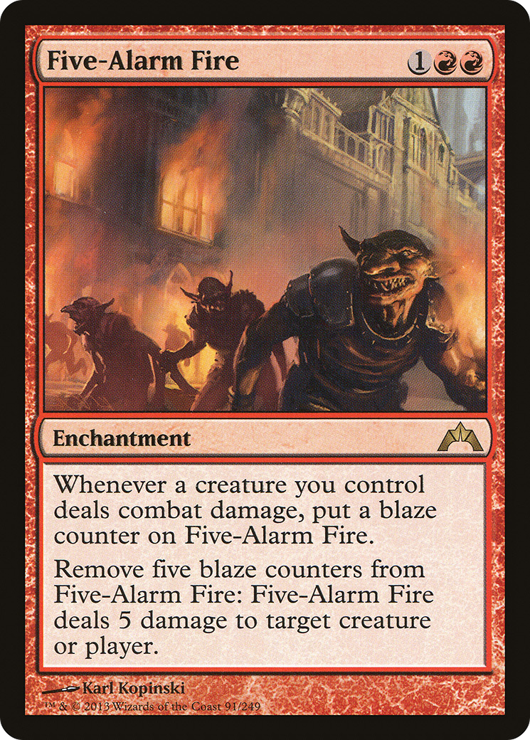 Five-Alarm Fire (GTC-091) - Gatecrash Foil - Premium MTG Single from Wizards of the Coast - Just $0.11! Shop now at Game Crave Tournament Store
