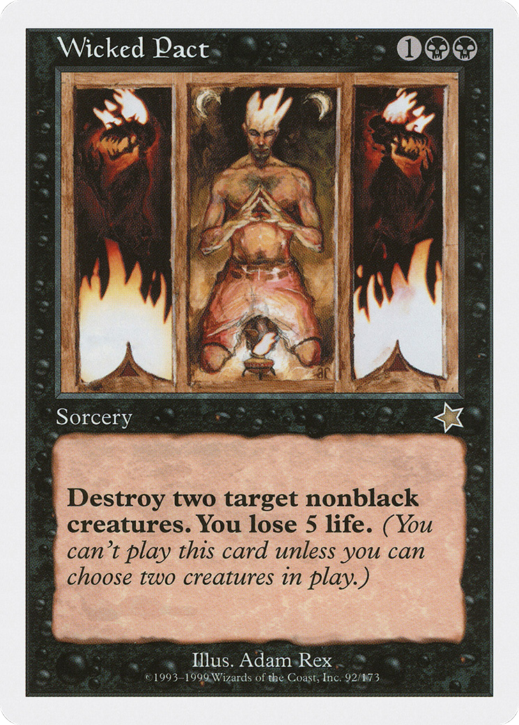 Wicked Pact (S99-092) - Starter 1999 - Premium MTG Single from Wizards of the Coast - Just $2.05! Shop now at Game Crave Tournament Store