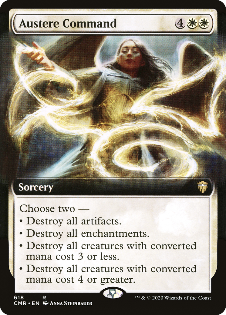 Austere Command (CMR-618) - Commander Legends: (Extended Art) Foil - Premium MTG Single from Wizards of the Coast - Just $6.54! Shop now at Game Crave Tournament Store