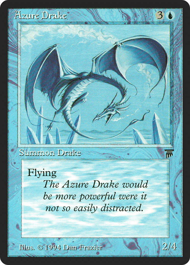 Azure Drake (LEG-046) - Legends - Premium MTG Single from Wizards of the Coast - Just $1.55! Shop now at Game Crave Tournament Store